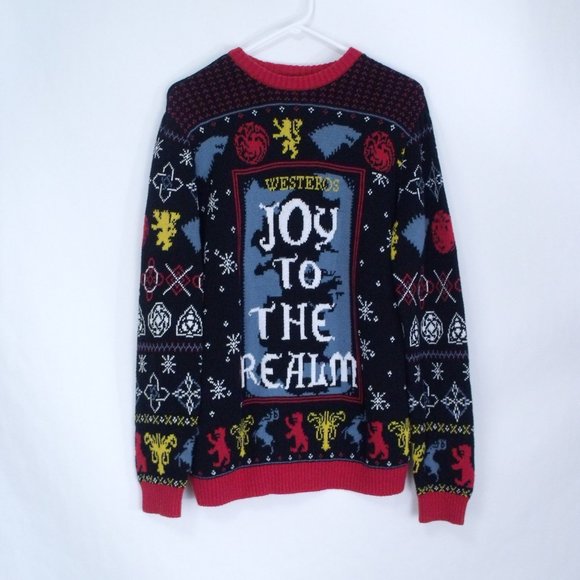 Game of Thrones Joy To The Realm Sweater L - Picture 1 of 5